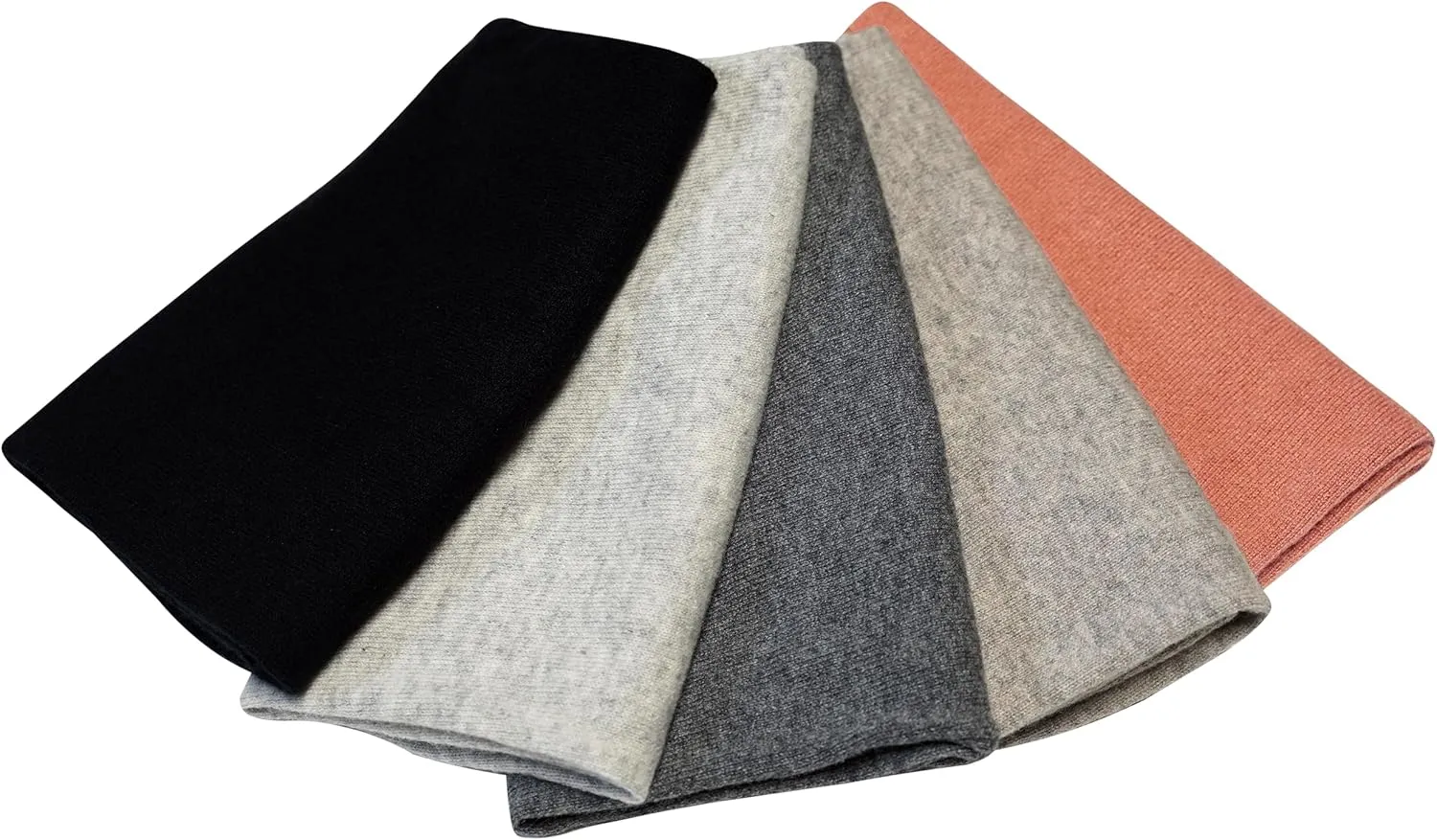 100% Cashmere Knitted Neck Gaiter Neck Warmer Loop Scarf for Men and Women.