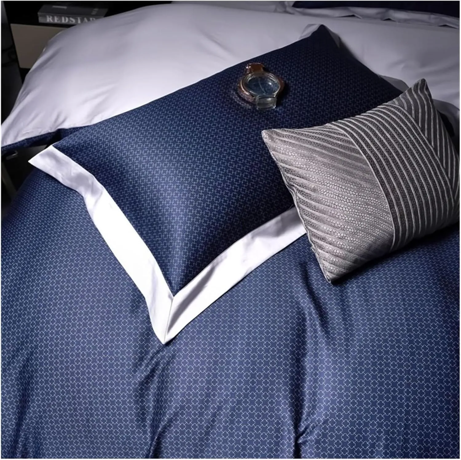 1000 Thread Count Sheet Set – Egyptian Cotton Bed Sheets Soft Sateen Weave Quality Luxury Bedding Compatible with All Seasons(B,Twin)
