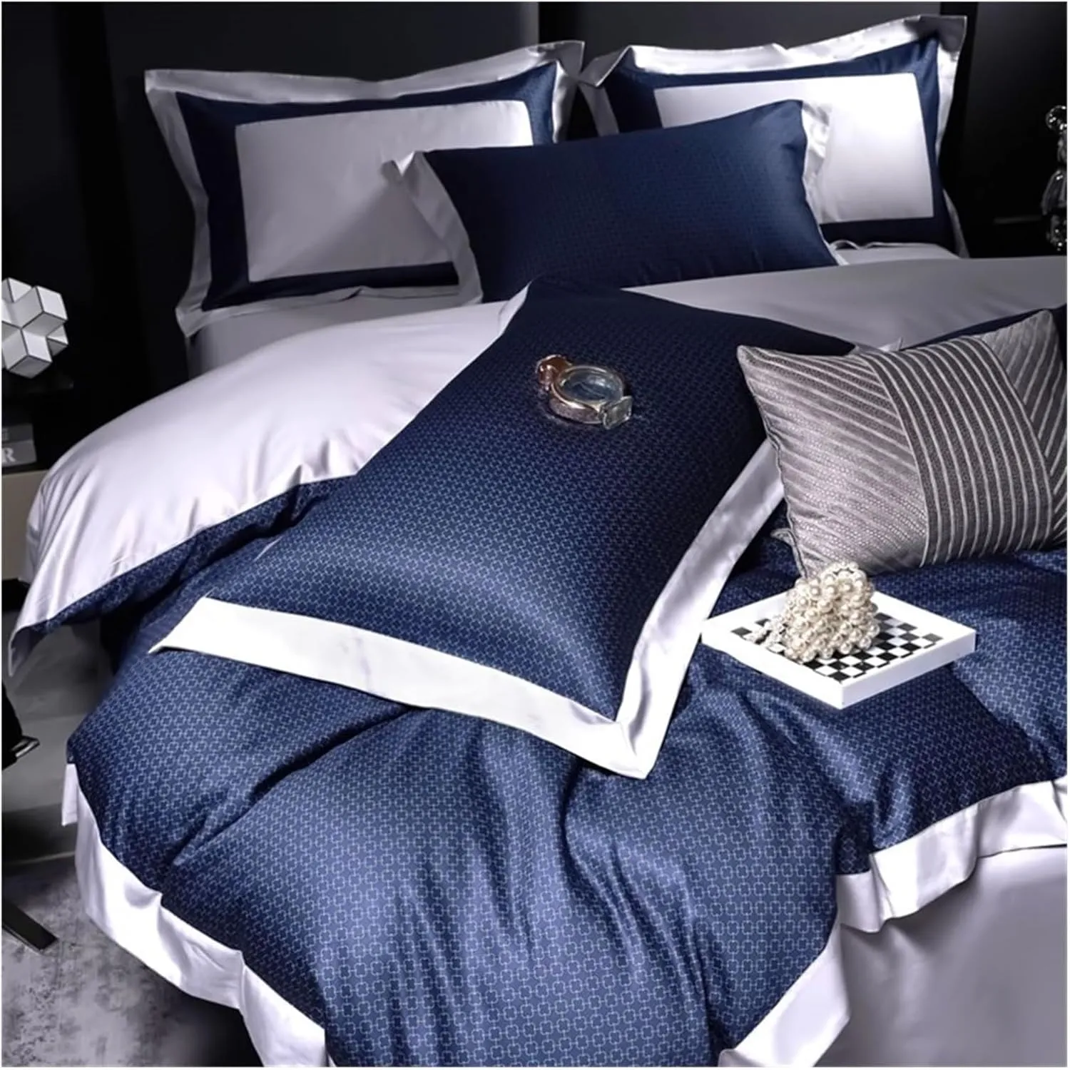1000 Thread Count Sheet Set – Egyptian Cotton Bed Sheets Soft Sateen Weave Quality Luxury Bedding Compatible with All Seasons(B,Twin)
