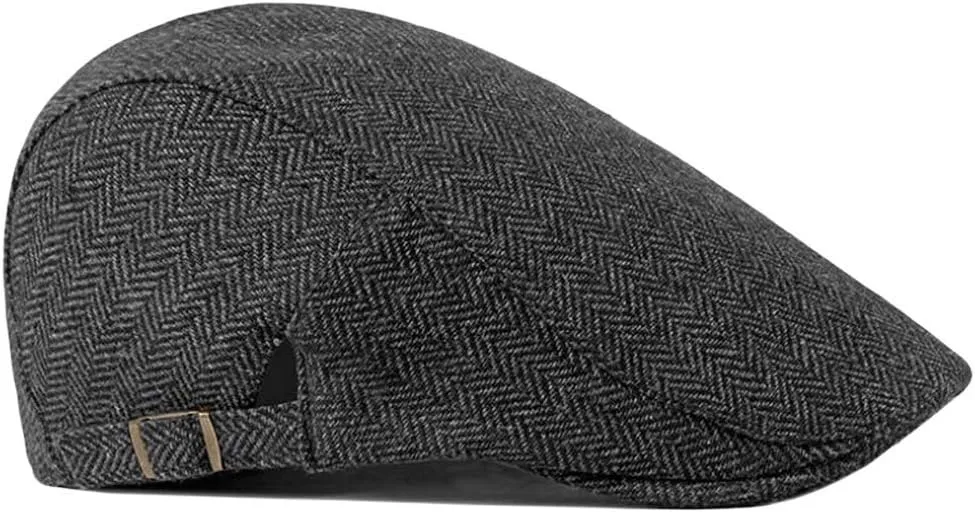 2 Pack Men's Cotton Flat Cap Ivy Gatsby Newsboy Hat