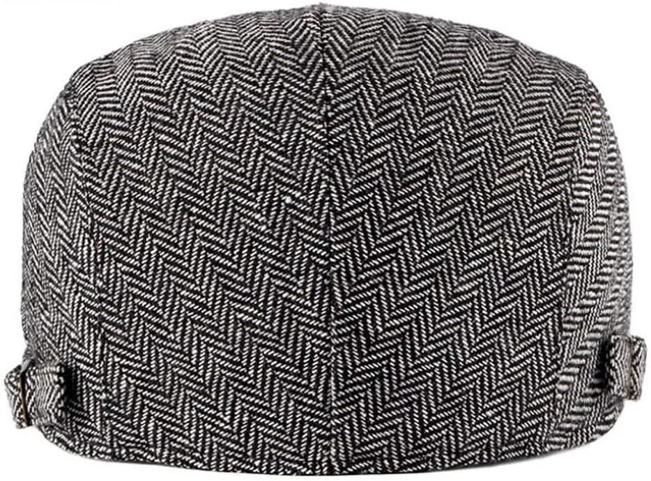 2 Pack Men's Cotton Flat Cap Ivy Gatsby Newsboy Hat
