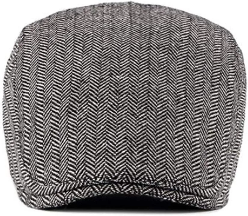 2 Pack Men's Cotton Flat Cap Ivy Gatsby Newsboy Hat