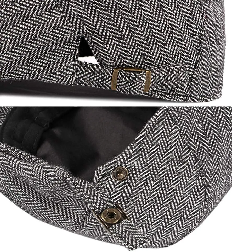 2 Pack Men's Cotton Flat Cap Ivy Gatsby Newsboy Hat