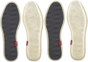 2Pairs Winter Thickened Warm Breathable Faux Wool Insoles Shoe Inserts for Men and Women Comfortable Shoe Pads for Cold Weather
