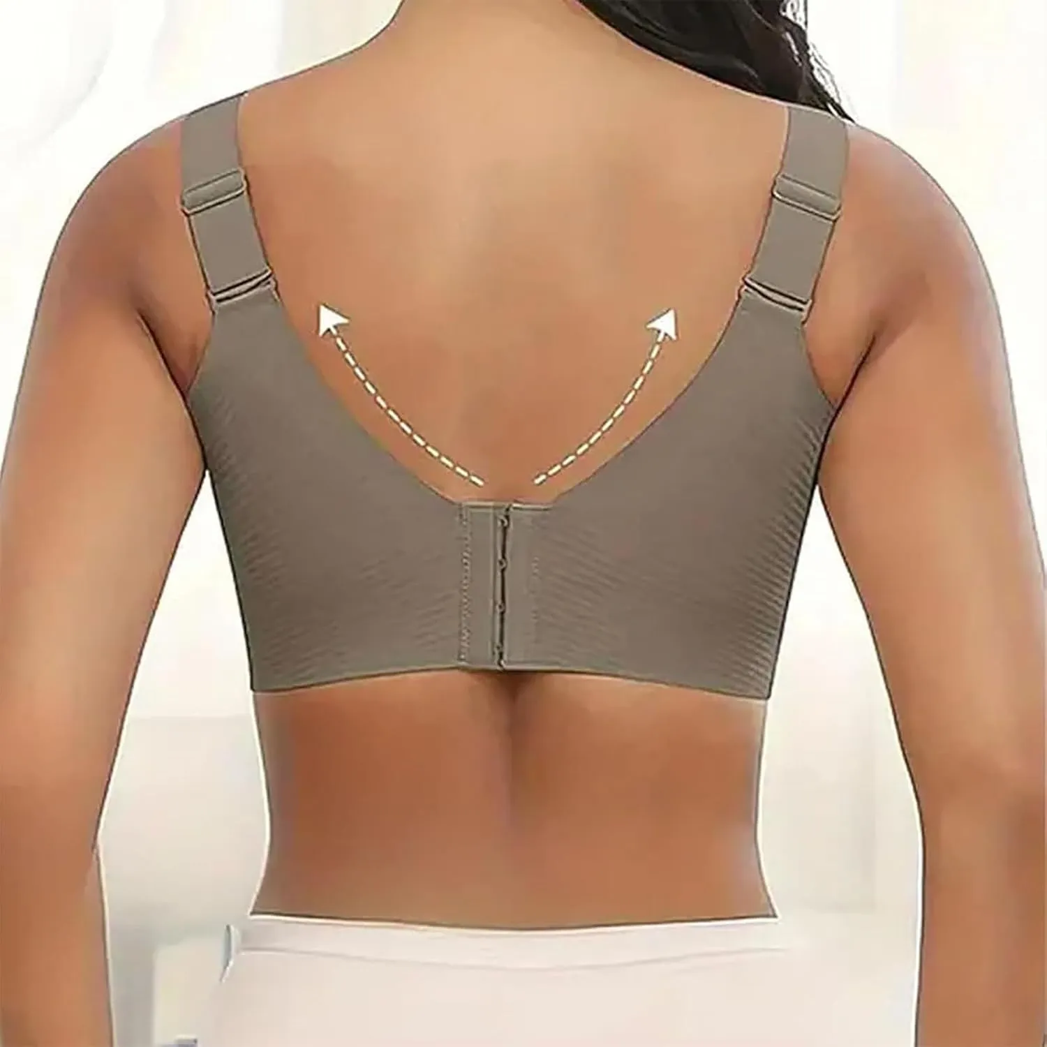 2PC Sports Bras for Women Solid Color Adjustable Padded Cozy Ribbed Wireless Everyday Bra Soft Comfy Full Coverage