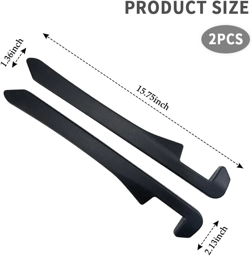 2PCS Car Seat Gap Filler,Flexible Seat Gap Organizer Between Seats for Tightly Filling Seat Gaps,Universal Car Side Seat Gap Filler Interior Car Accessories for Women & Men (Black)