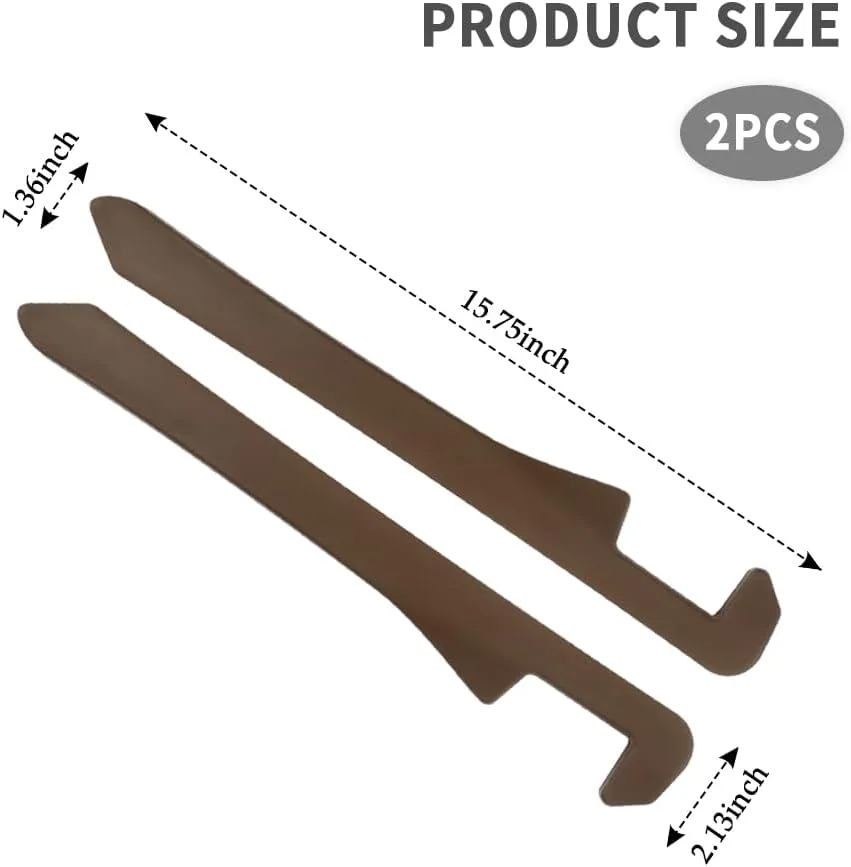 2PCS Car Seat Gap Filler,Flexible Seat Gap Organizer Between Seats for Tightly Filling Seat Gaps,Universal Car Side Seat Gap Filler Interior Car Accessories for Women & Men (Brown)