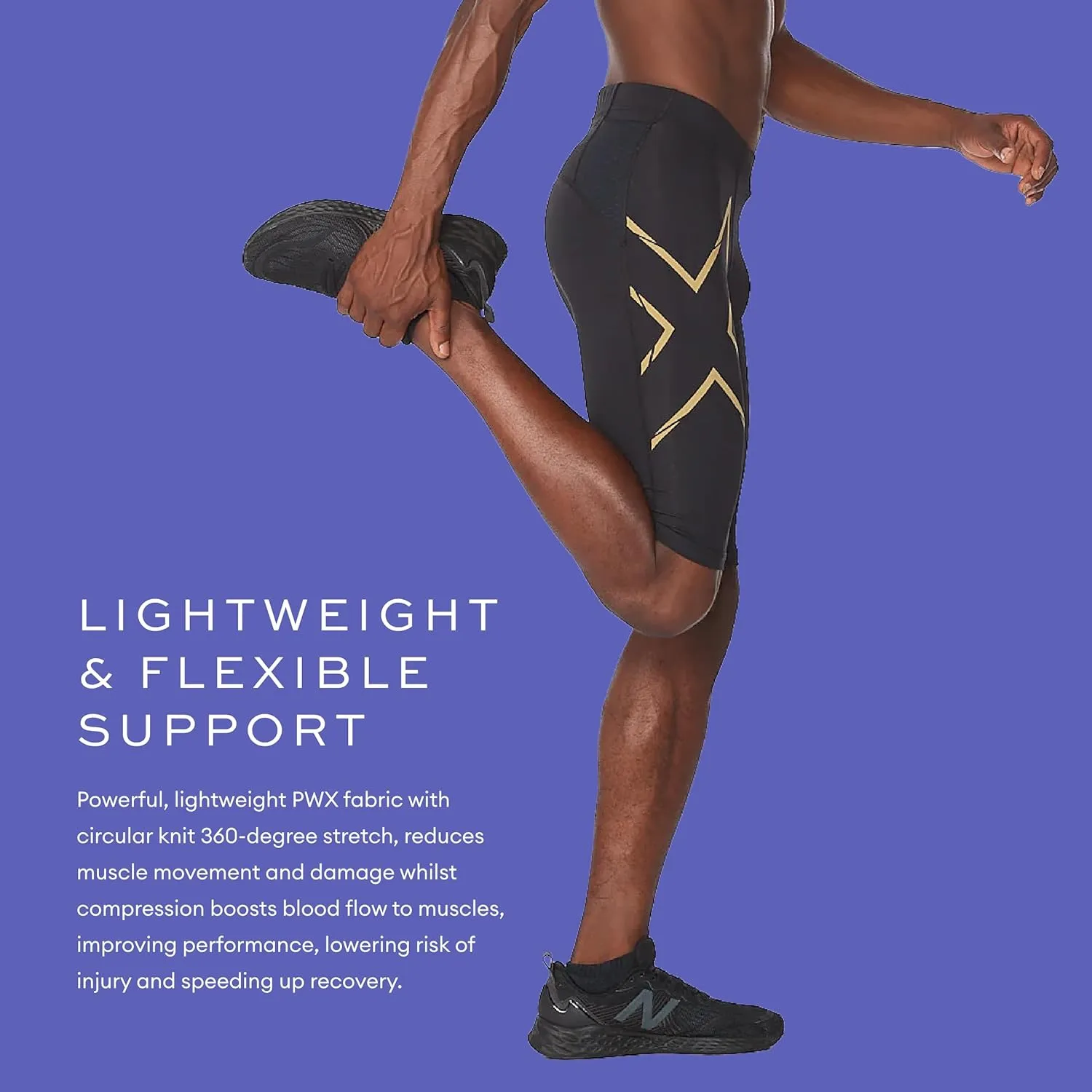2XU Men's Light Speed Compression Shorts for Running and Active Sports