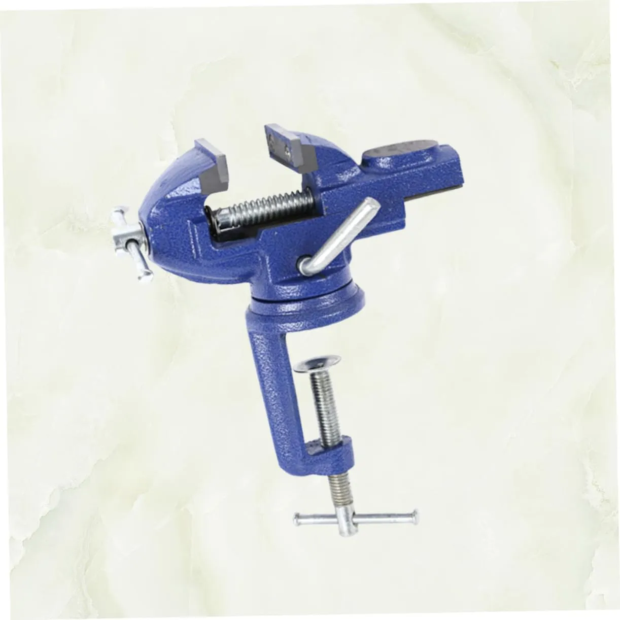 360 Degree Rotaty Mini Table Vise 1Pc Bench Clamp-on Vise Iron Die-Casting Household Vise for Wood Carving Portable