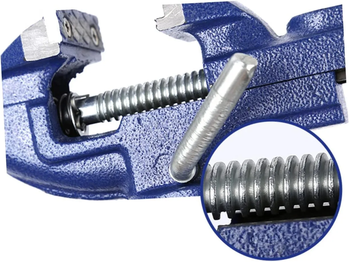360 Degree Rotaty Mini Table Vise 1Pc Bench Clamp-on Vise Iron Die-Casting Household Vise for Wood Carving Portable