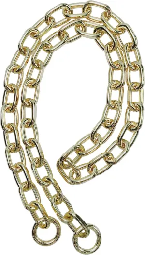 39.3inch Alloy O Shape Metal Chain DIY Shoulder Cross Body Sling Purse Handbag Clutch Replacement Strap Comfortable Flat(Light Gold)