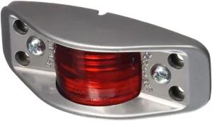 46282 Die-Cast (Aluminum Clearance Marker Light, Flat Back, No Socket Hole Required), Silver