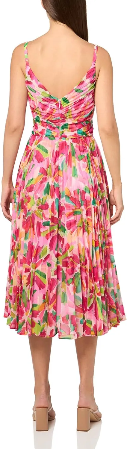 Adrianna Papell Women's Pleated Midi Dress