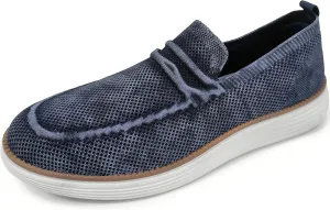 AKADEMIKS Men's Dayton Slip-On Shoes, Stylish Breathable Knit Sneakers, Comfortable Casual Loafers, Size 8-13