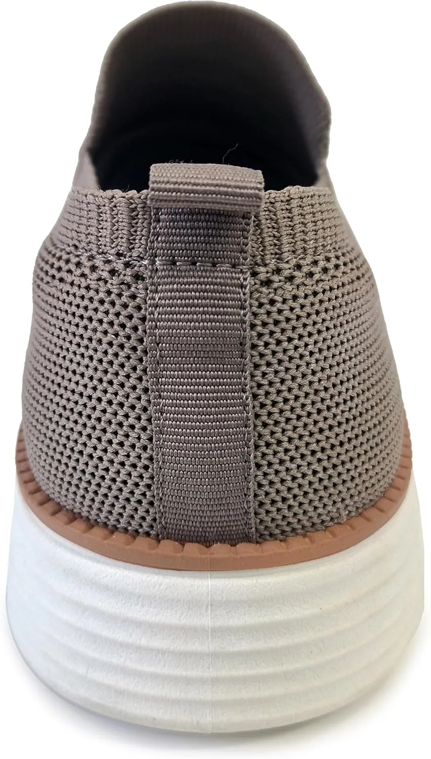 AKADEMIKS Men's Dayton Slip-On Shoes, Stylish Breathable Knit Sneakers, Comfortable Casual Loafers, Size 8-13