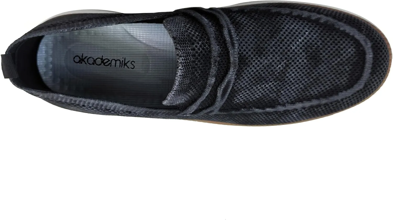 AKADEMIKS Men's Dayton Slip-On Shoes, Stylish Breathable Knit Sneakers, Comfortable Casual Loafers, Size 8-13