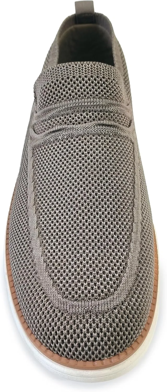 AKADEMIKS Men's Dayton Slip-On Shoes, Stylish Breathable Knit Sneakers, Comfortable Casual Loafers, Size 8-13