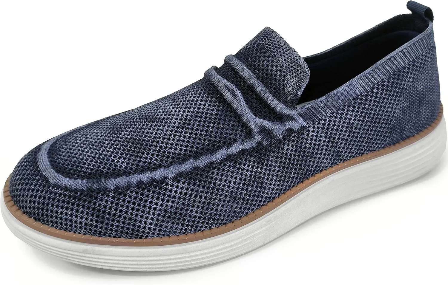 AKADEMIKS Men's Dayton Slip-On Shoes, Stylish Breathable Knit Sneakers, Comfortable Casual Loafers, Size 8-13