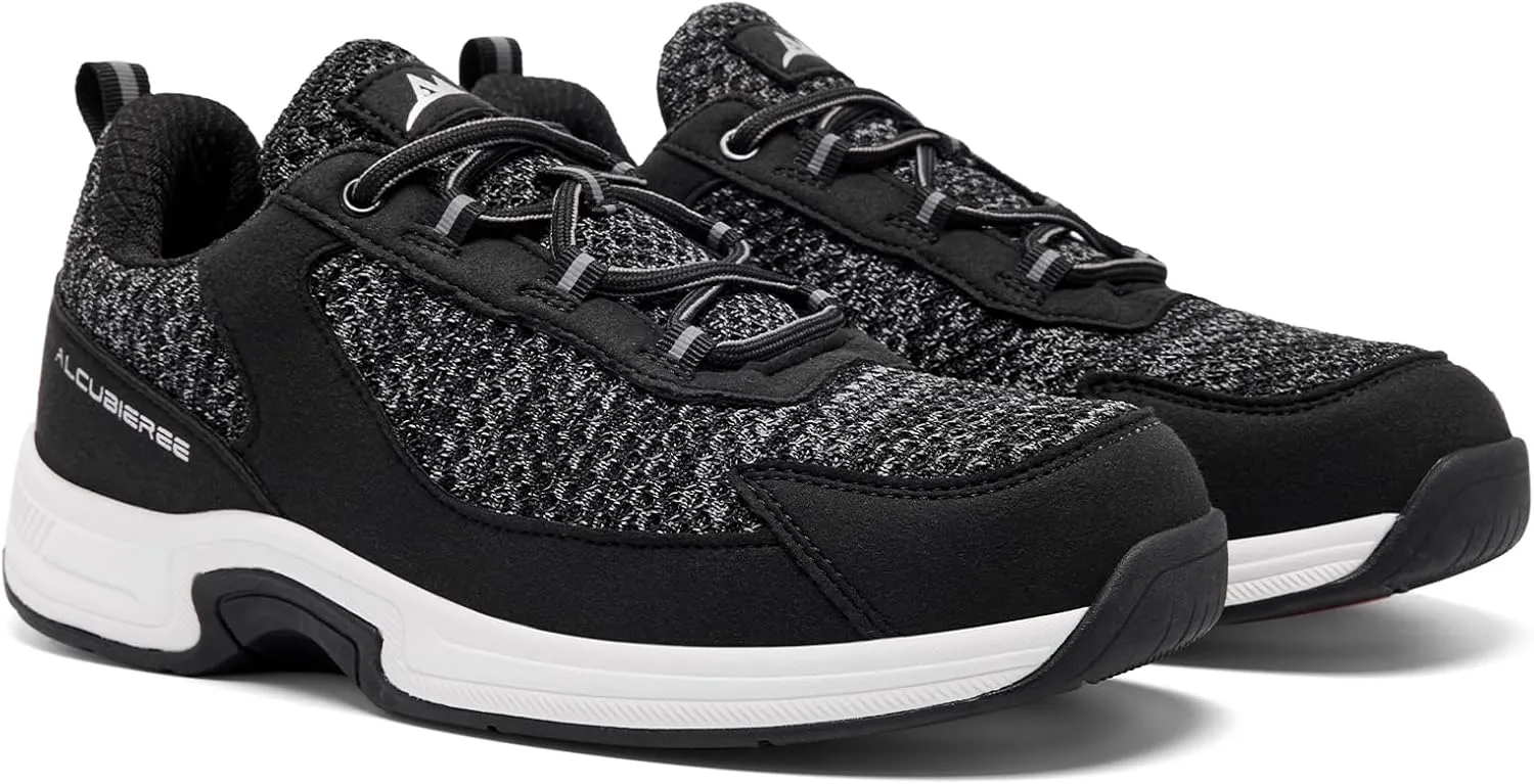 alcubieree OTR Mens Walking Shoes Diabetic Orthopedic Sneakers for Plantar Fasciitis