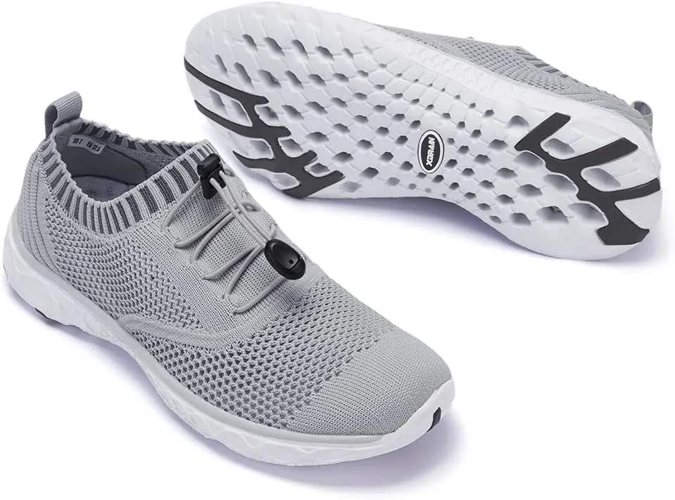 ALEADER Women's Lightweight Aqua Water Shoes Slip-on Quick Drying Swim Shoes