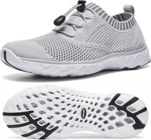 ALEADER Women's Lightweight Aqua Water Shoes Slip-on Quick Drying Swim Shoes