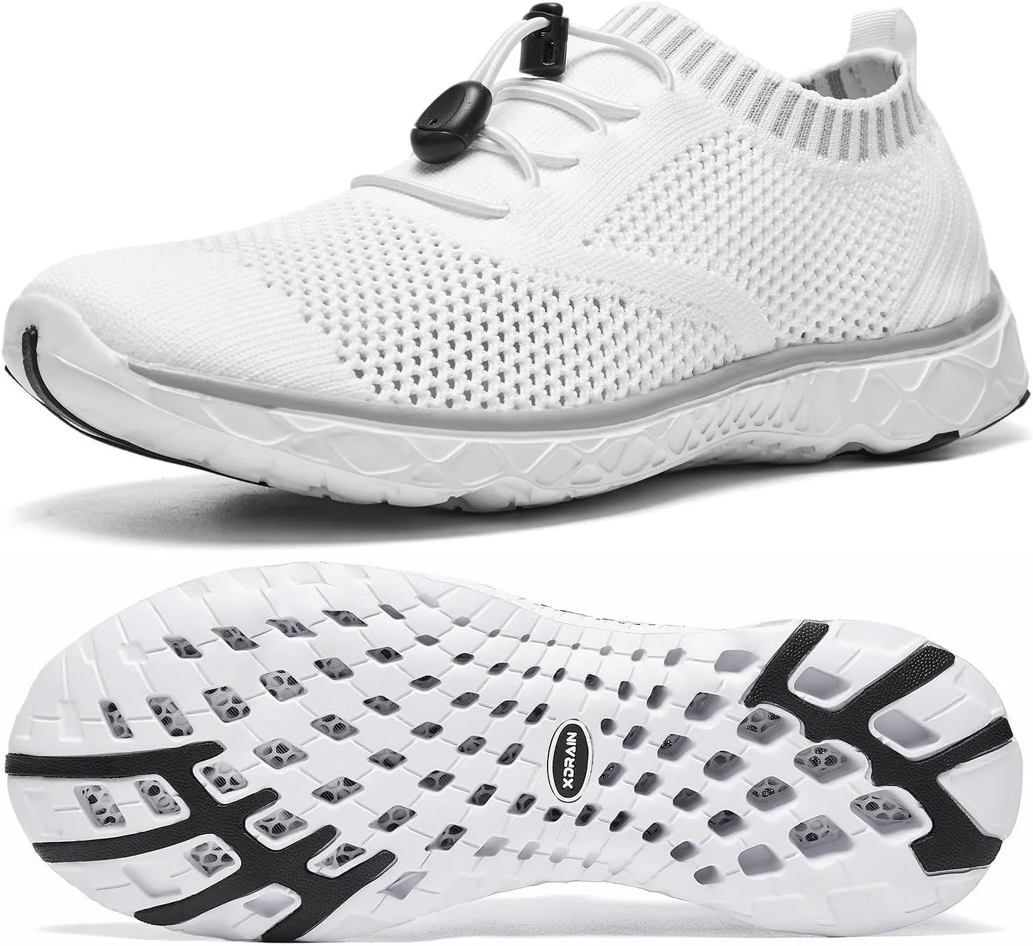 ALEADER Women's Lightweight Aqua Water Shoes Slip-on Quick Drying Swim Shoes