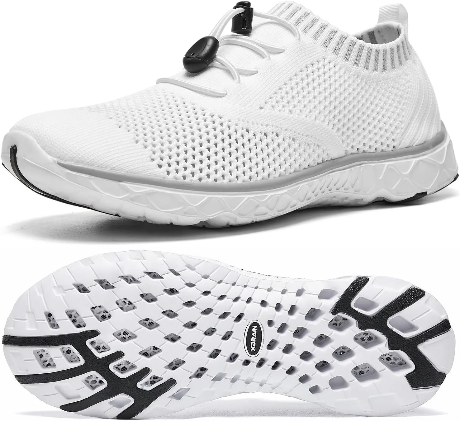 ALEADER Women's Lightweight Aqua Water Shoes Slip-on Quick Drying Swim Shoes