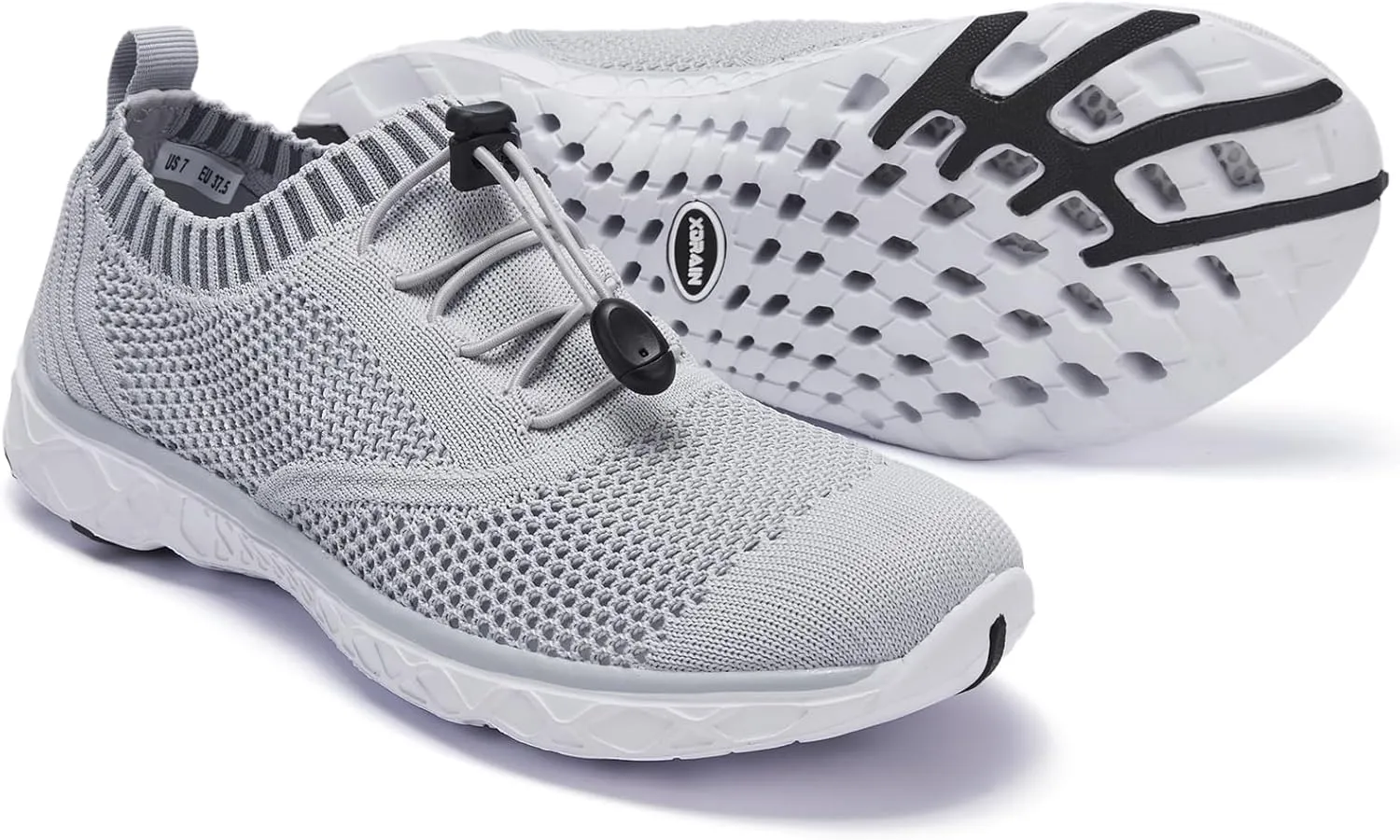 ALEADER Women's Lightweight Aqua Water Shoes Slip-on Quick Drying Swim Shoes