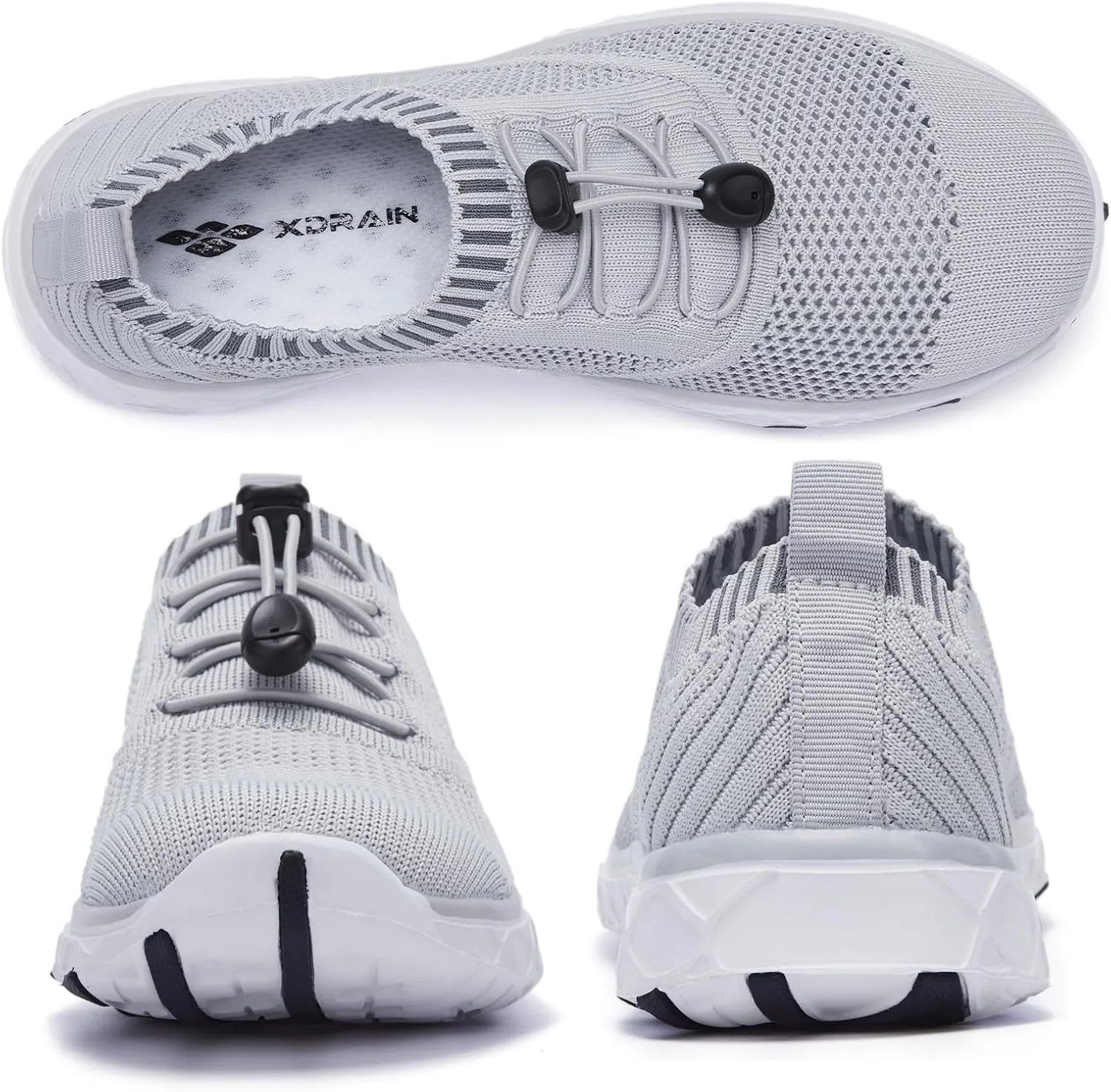 ALEADER Women's Lightweight Aqua Water Shoes Slip-on Quick Drying Swim Shoes