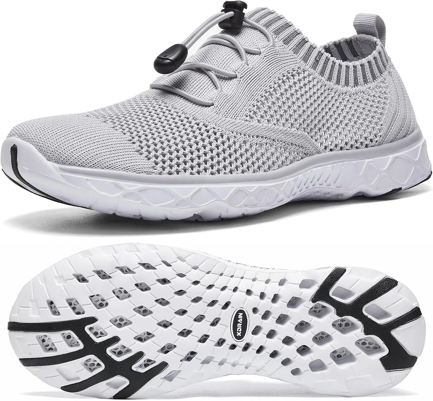 ALEADER Women's Lightweight Aqua Water Shoes Slip-on Quick Drying Swim Shoes