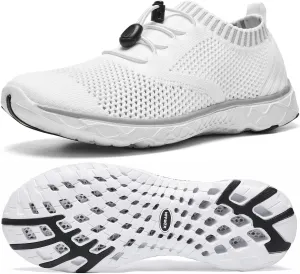 ALEADER Women's Lightweight Aqua Water Shoes Slip-on Quick Drying Swim Shoes