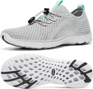 ALEADER Xdrain Women's Water Shoes Mesh Slip On Aqua Shoes for Beach, Swimming, Travel & Tennis