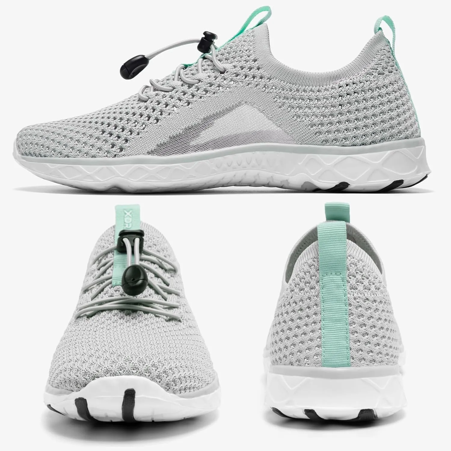 ALEADER Xdrain Women's Water Shoes Mesh Slip On Aqua Shoes for Beach, Swimming, Travel & Tennis