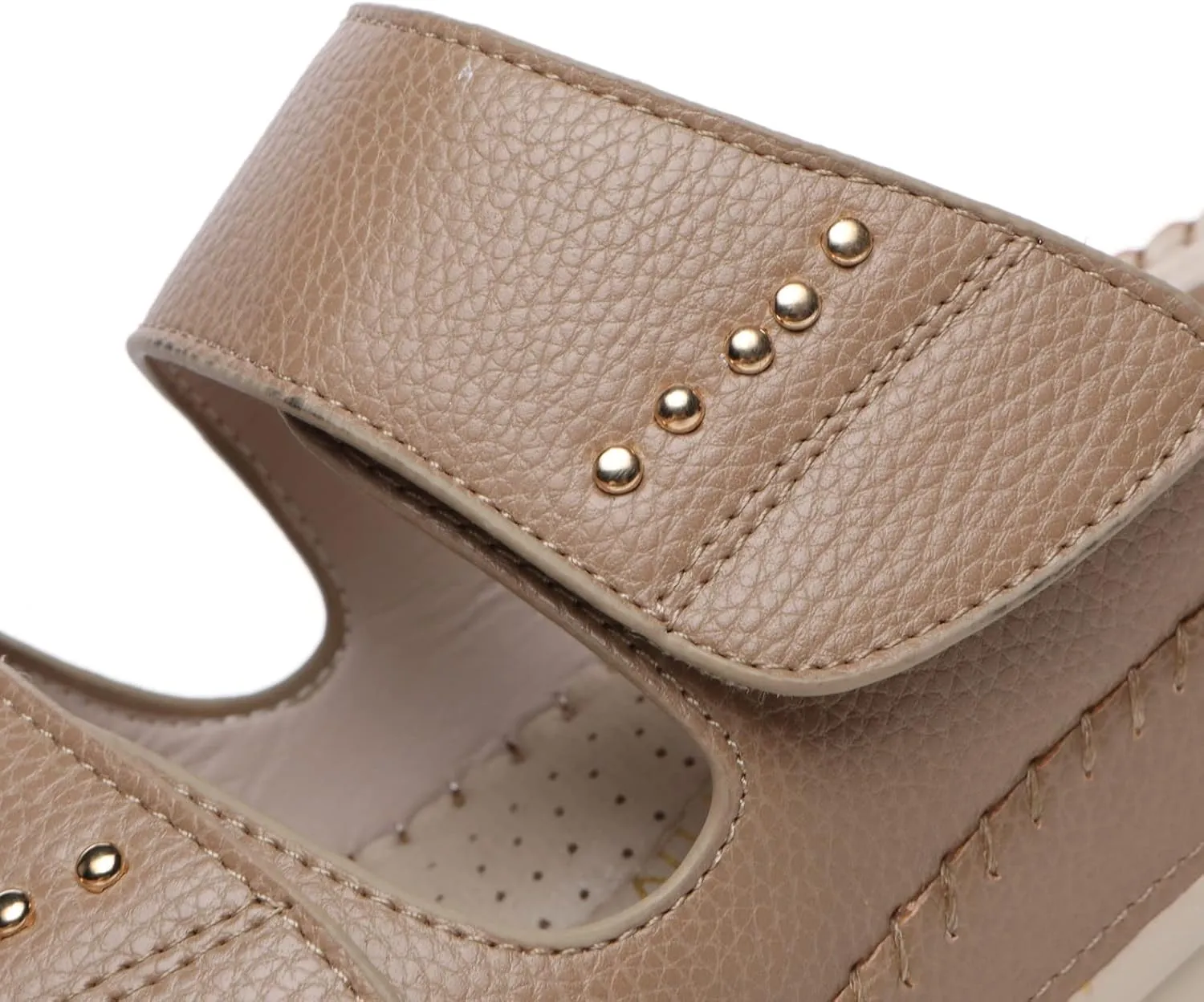 Alexis Leroy Women’s Comfortable Open Toe Crisscross Straps Slip on Wedge Sandals