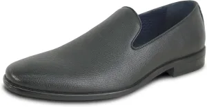 ALLURE-SUITS & TUXEDOS Men Genuine Leather Fashion Dress Shoe AL04 Classic Slip On Loafer Formal Tuxedo for Wedding Prom Party Uniform Formal Event Black Cognac Size from 6 to 16