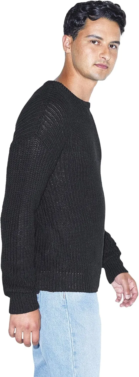 American Apparel Men's Fisherman's Long-Sleeve Pullover Knit Sweater