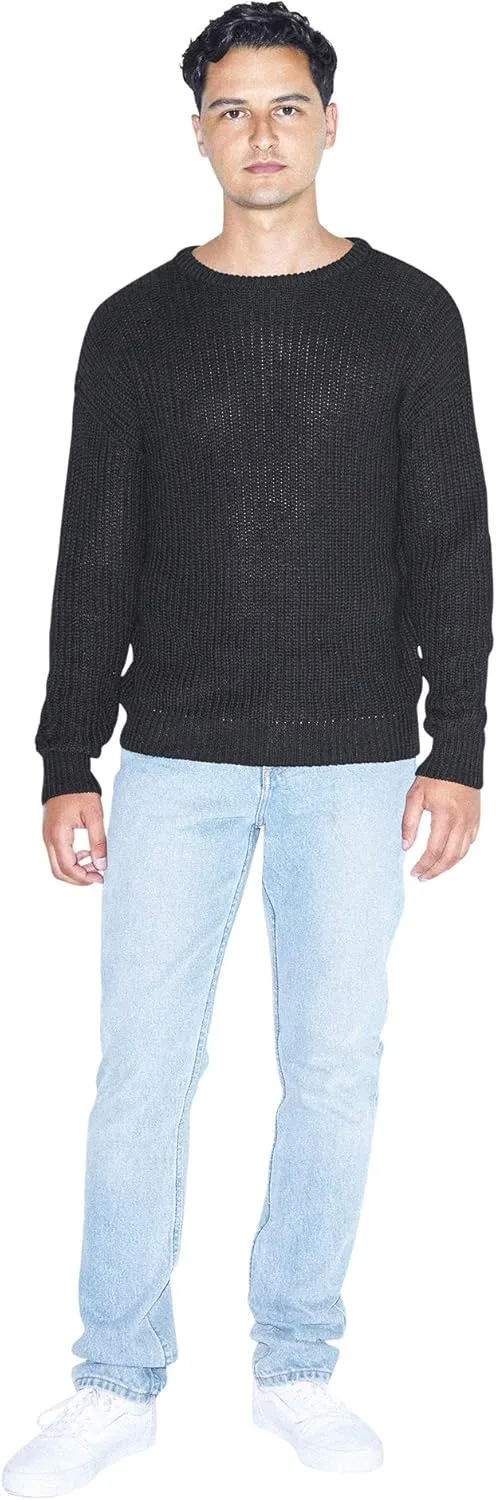 American Apparel Men's Fisherman's Long-Sleeve Pullover Knit Sweater