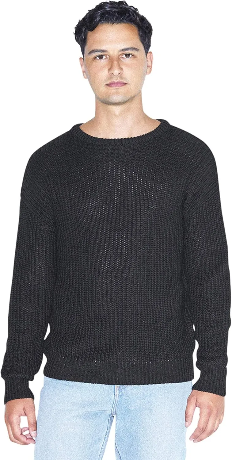 American Apparel Men's Fisherman's Long-Sleeve Pullover Knit Sweater