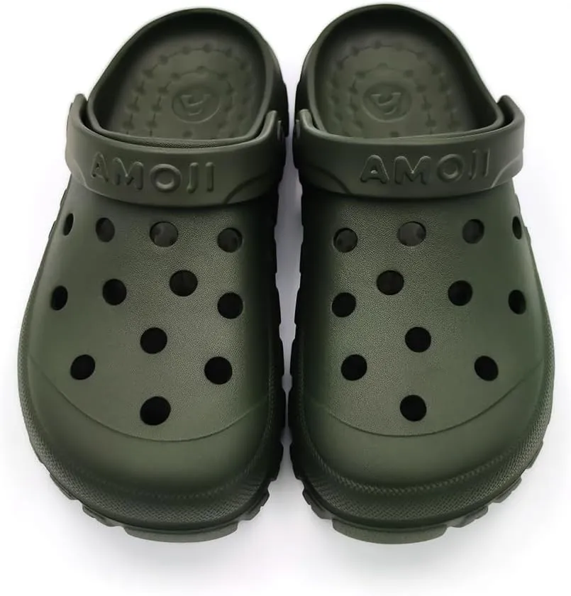 Amoji Unisex Garden Clogs Gardening Slip On Shoes CL212
