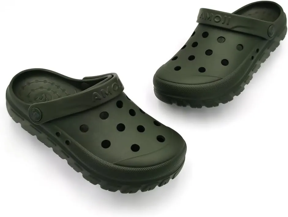 Amoji Unisex Garden Clogs Gardening Slip On Shoes CL212