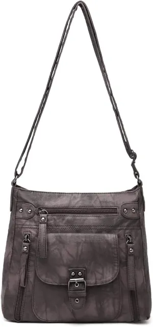 Angel Kiss Crossbody Bags Shoulder Bags and Handbags for Women Multi Pocket Daily Soft Hobo Purses Medium Size