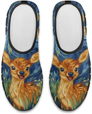 Animals Sneaker for Women Casual Low Top Lightweight Loafer Slip On Breathable Walking Sneaker for Women US 5.5-11.5