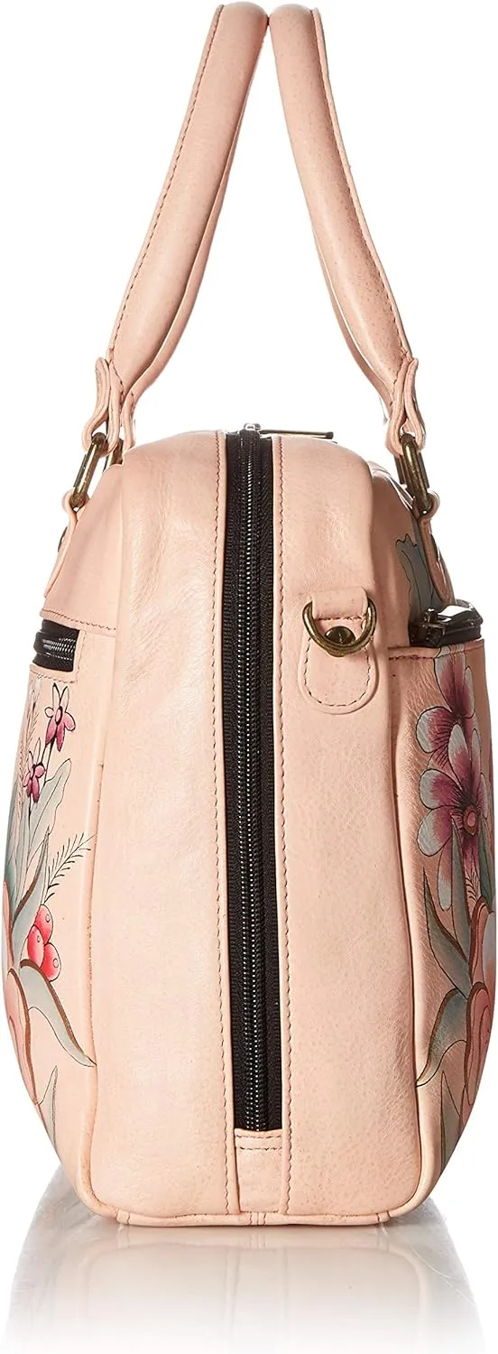 Anna by Anuschka Women’s Genuine Leather Medium Cross Body | Hand Painted Original Artwork | Chic & Stylish Organizer