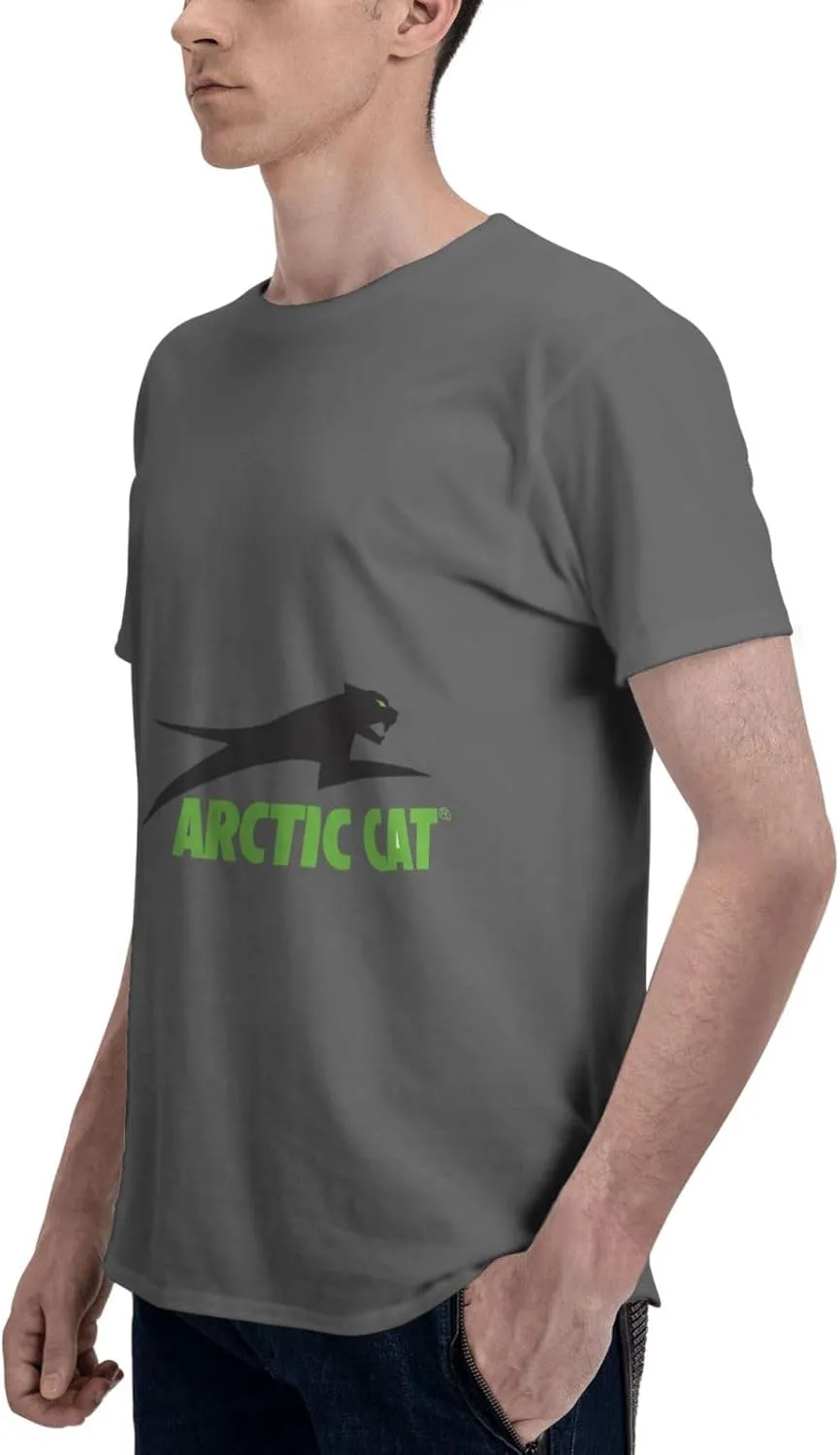 Arctic Cat Logo Men's T-Shirt, Cotton Short-Sleeved T-Shirt