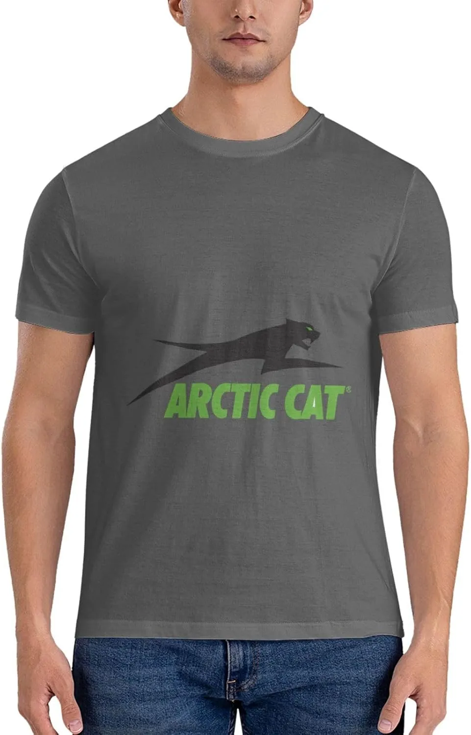 Arctic Cat Logo Men's T-Shirt, Cotton Short-Sleeved T-Shirt