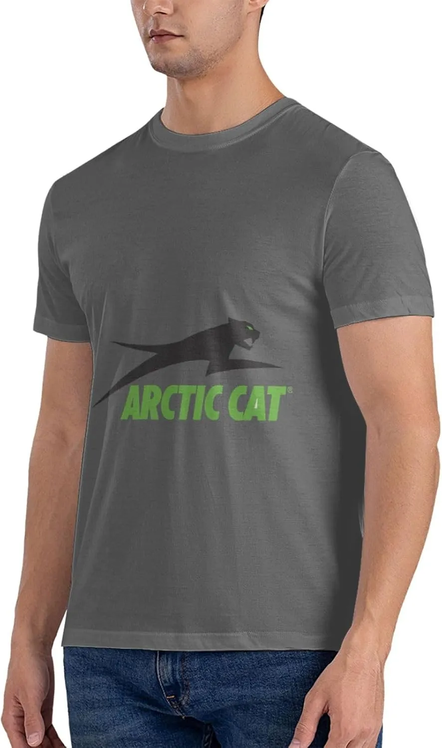 Arctic Cat Logo Men's T-Shirt, Cotton Short-Sleeved T-Shirt