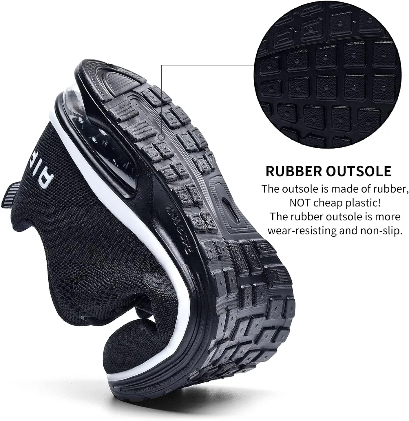 AUPERF Men's Air Running Shoes Lightweight Breathable Workout Footwear Walking Sports Tennis Sneaker