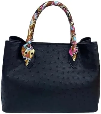 Authentic Real True Ostrich Skin Women's Totes Female Handbag Genuine Exotic Leather Lady Working Purse Large Shoulder Bag