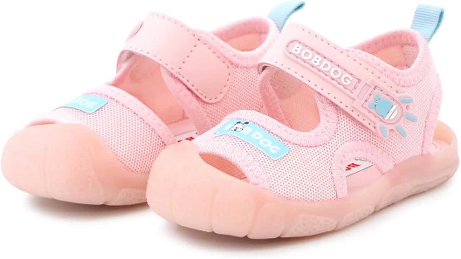 Baby Boys Grils Toddler Sports Sandals, Lightweight Flexible with Anti-Slip Soles, Breathable Fabric Velcro Closure Easy on off