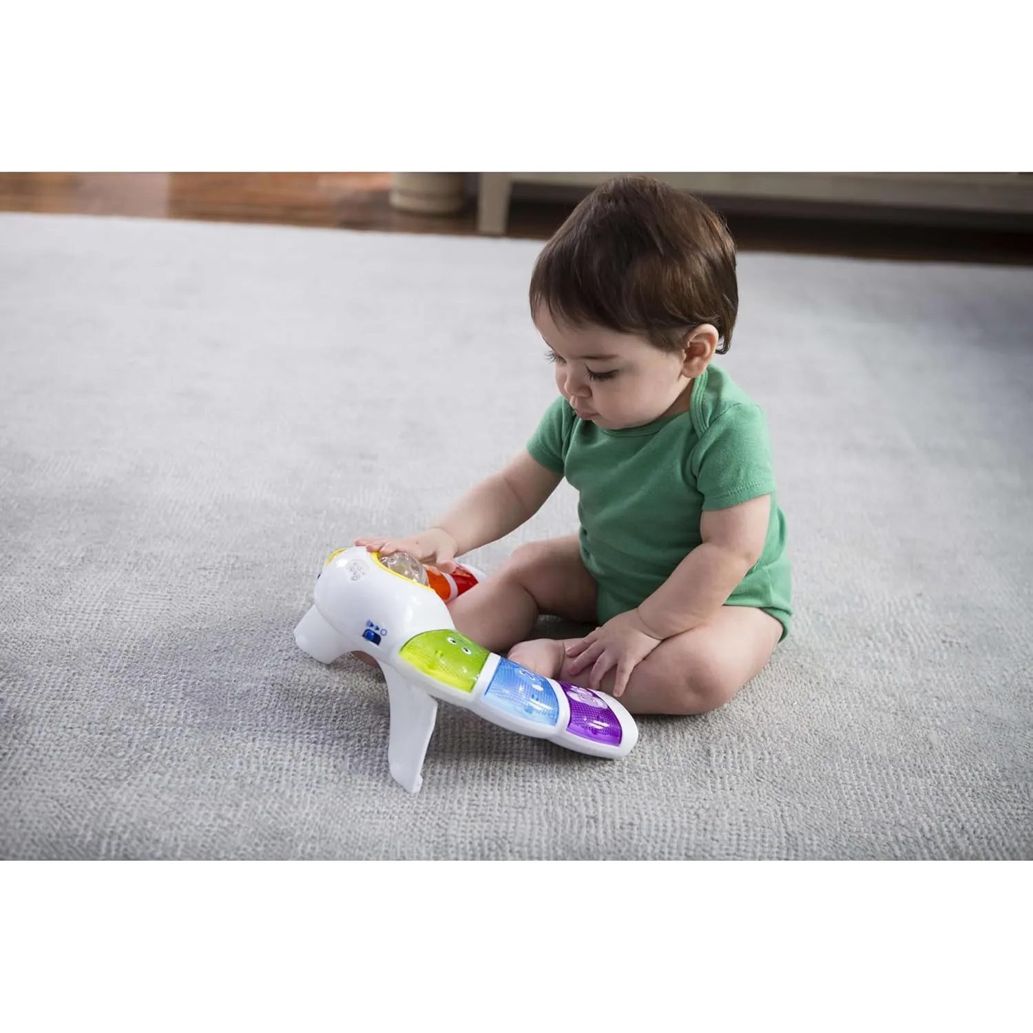 Baby Einstein Glow & Discover Light Bar Musical Activity Station and Tummy Time Toy, Montessori Cause and Effect Early Learning for 3-36 months